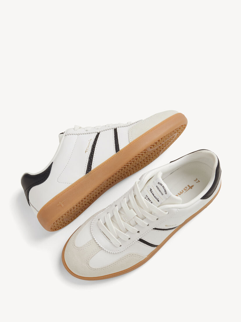 Sneaker - wit, WHITE/BLACK, hi-res