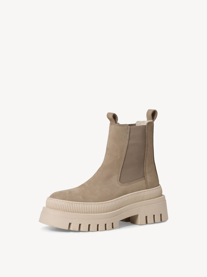 Leder Chelsea Boot - beige, TAUPE, hi-res