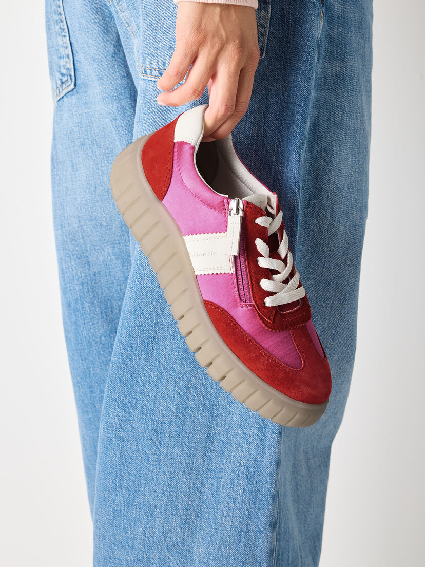 Sneaker, RED/FUCHSIA, hi-res