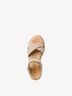 Leather Heeled sandal - brown, ANTELOPE NUBUC, hi-res