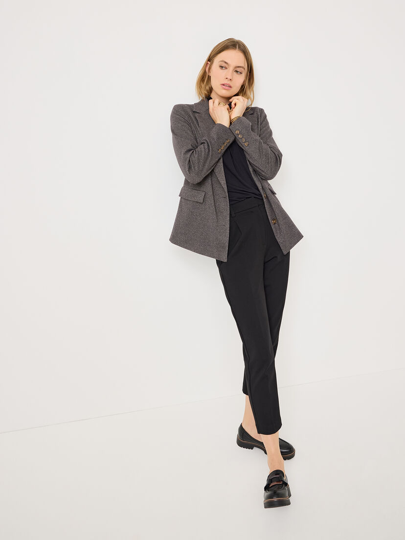 Leren Instappers - zwart, BLACK LEATHER, hi-res