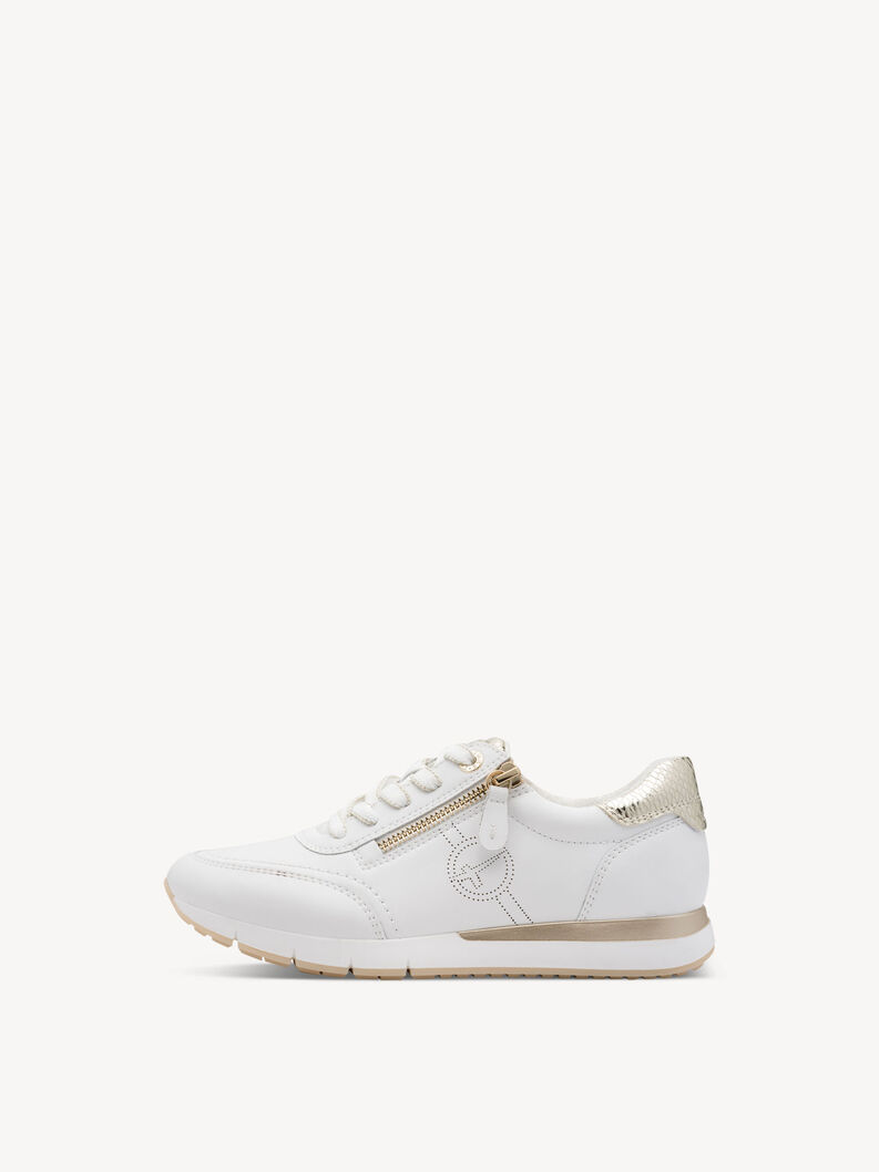 Sneaker - wei&szlig;, WHITE/GOLD, hi-res