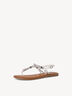 Sandale en cuir - métallique, SILVER/WHITE, hi-res