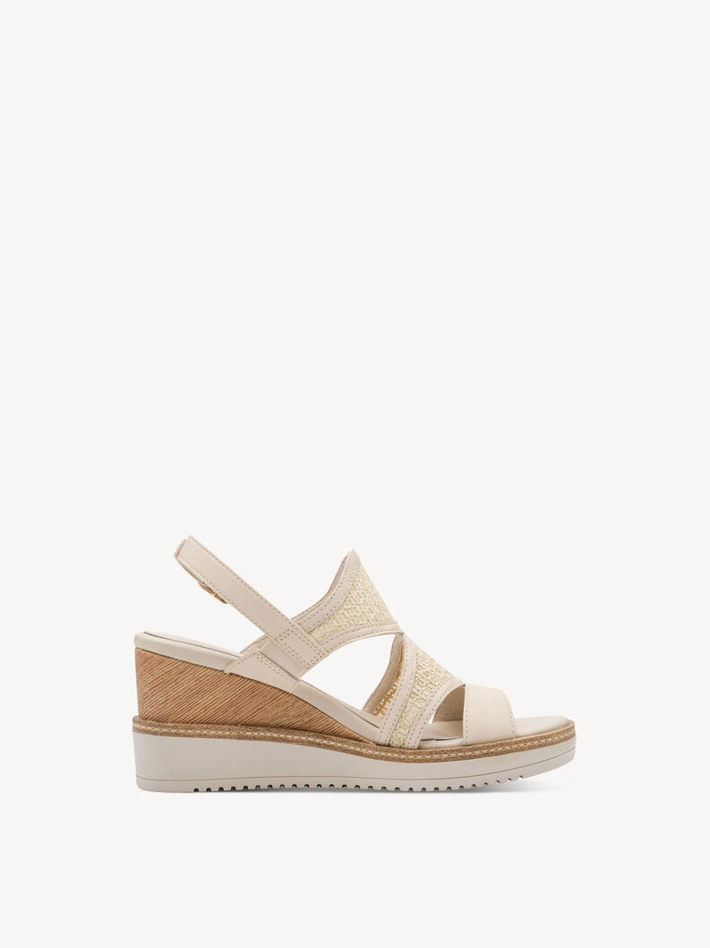 Heeled sandal - beige, 418, hi-res