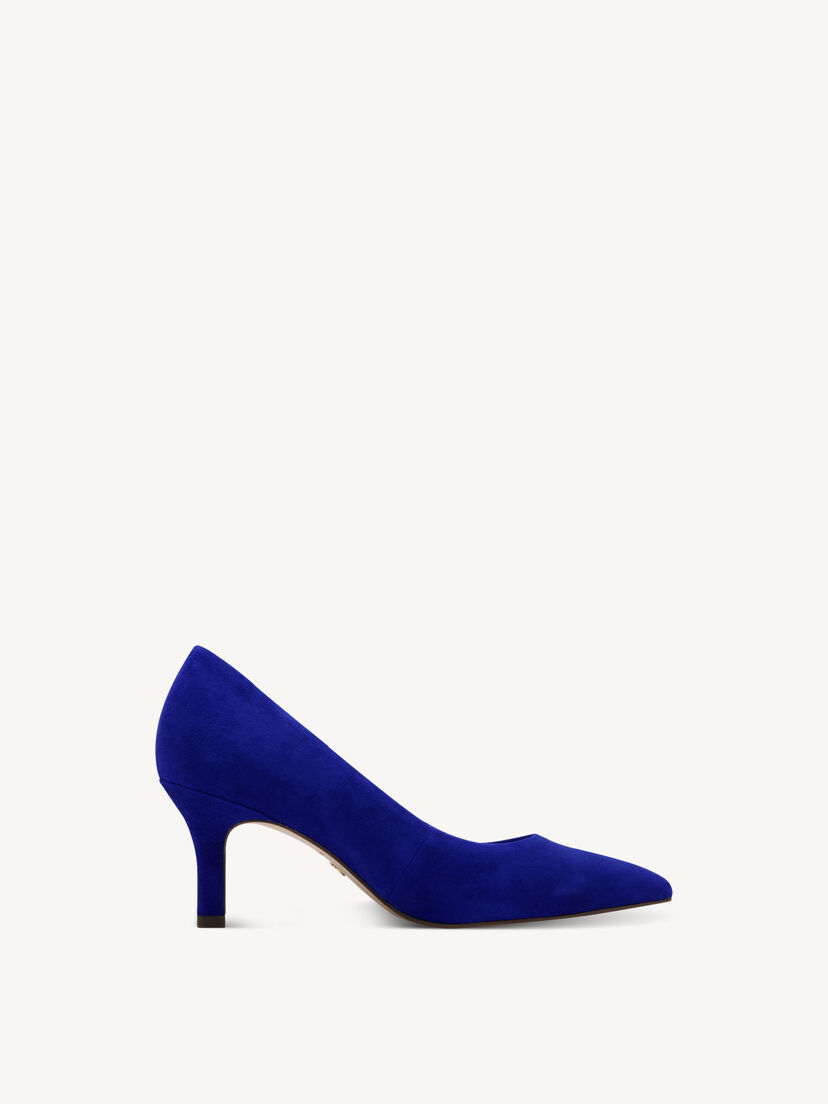 Leren Pumps - blauw, ROYAL BLUE, hi-res