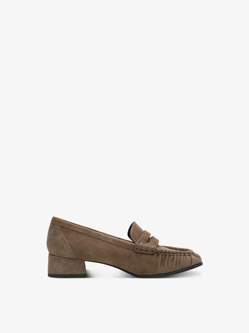 Leather Trotteur - beige, TAUPE, hi-res
