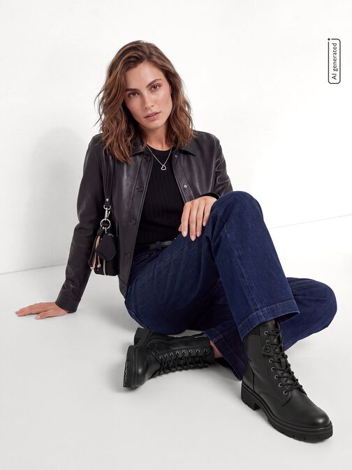 Bootie, BLACK, hi-res