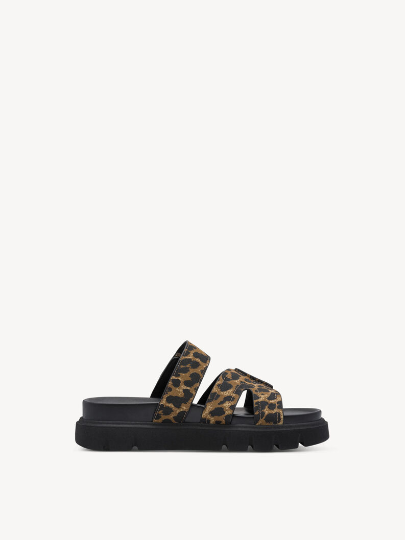 Pantolette - braun, LEOPARD, hi-res