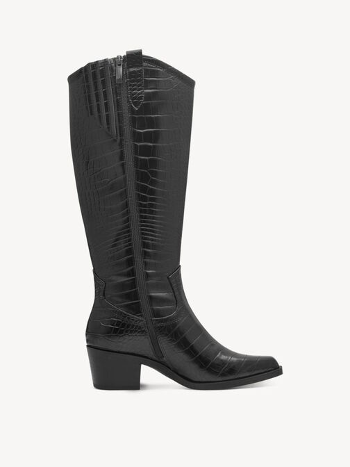 Stiefel, BLACK CROCO, hi-res