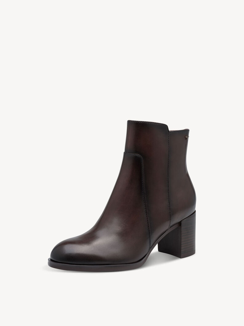 Leather Bootie - brown, 304, hi-res