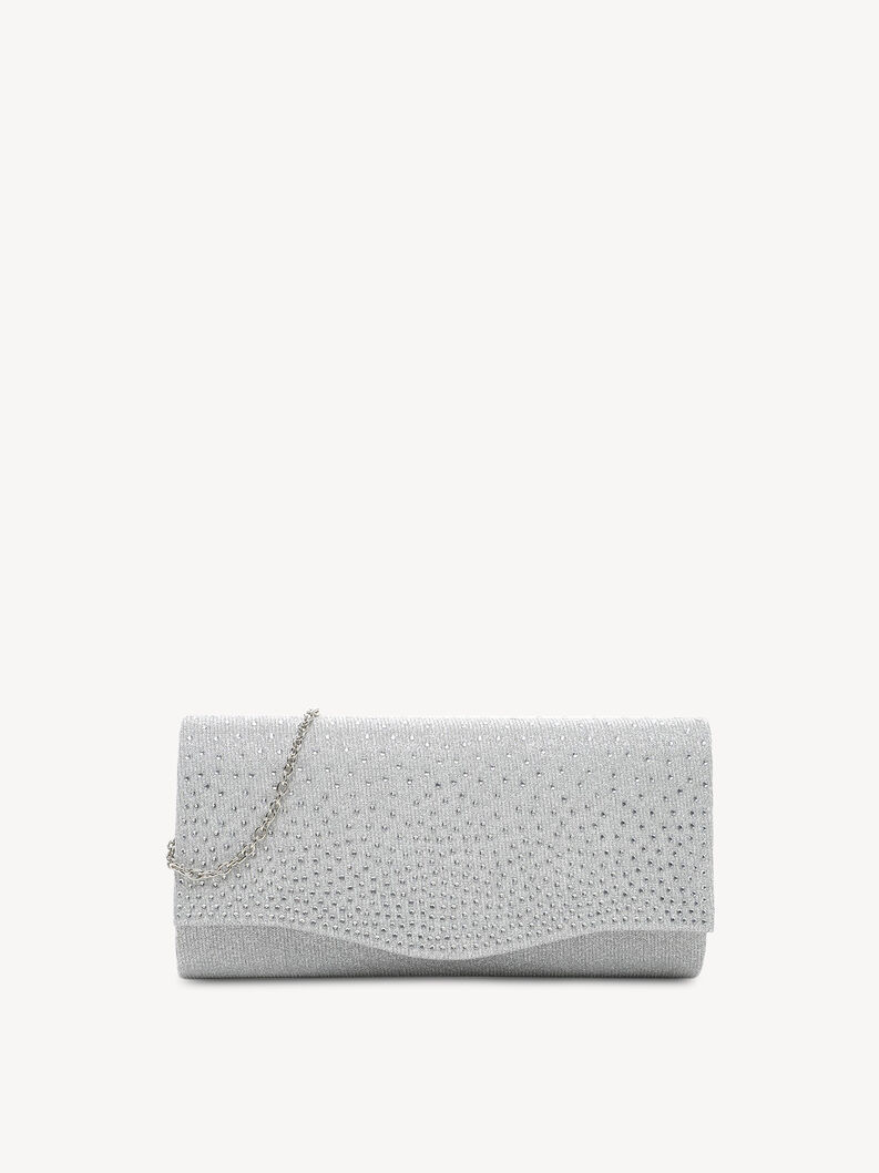 Clutch bag - silver, silver, hi-res