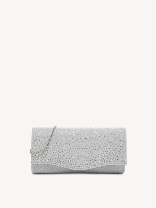 Clutch bag, silver, hi-res