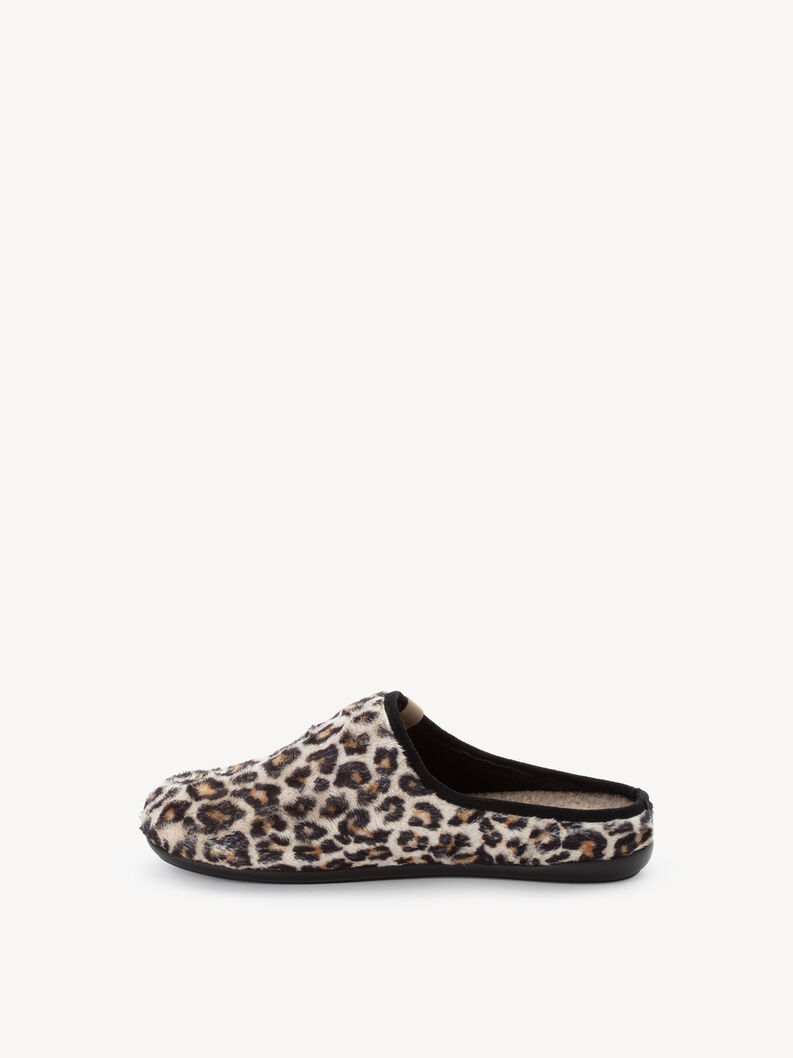 Hausschuhe - braun, LEOPARD, hi-res