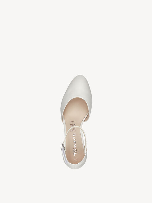 Pumps, WHITE LEATHER, hi-res