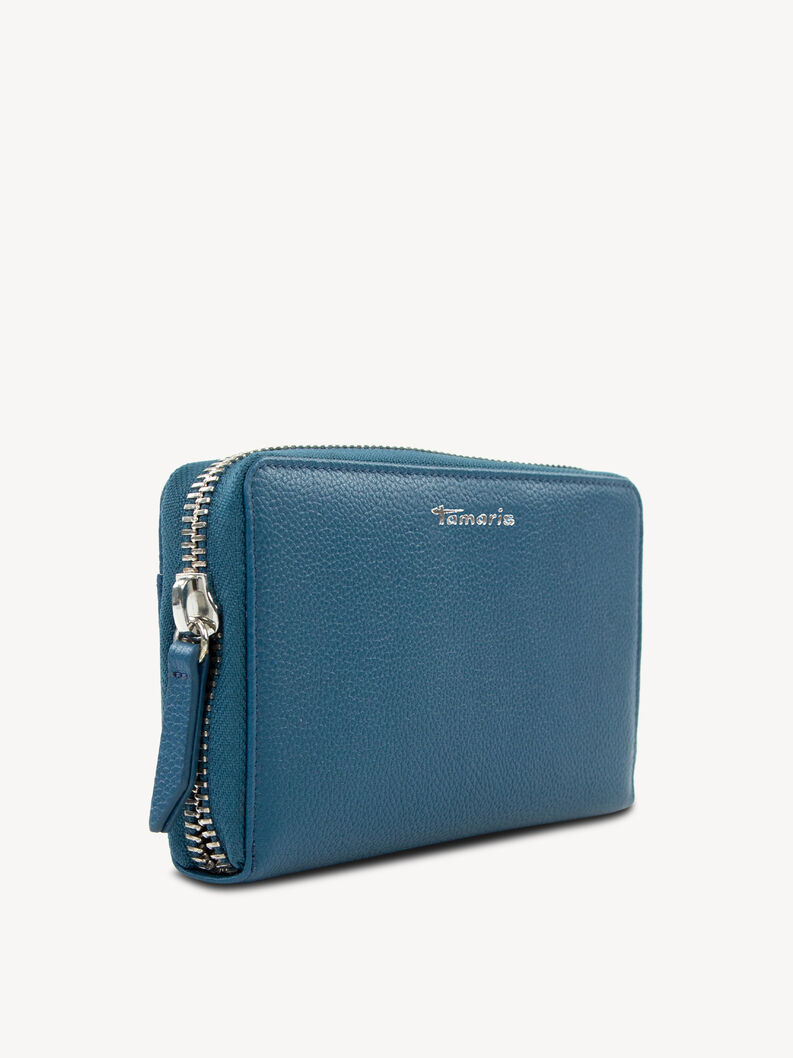 Leather Wallet - blue, frenchblue, hi-res