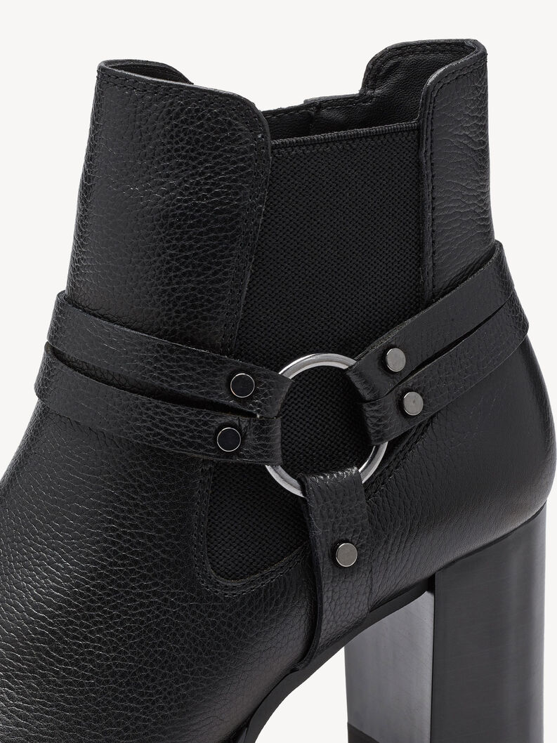 Leder Chelsea Boot - schwarz, BLACK LEATHER, hi-res