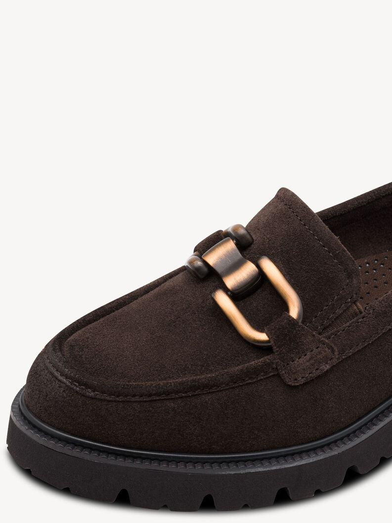 Lederslipper - braun, MOCCA SUEDE, hi-res