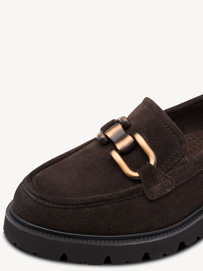 Leren Instappers - bruin, MOCCA SUEDE, hi-res