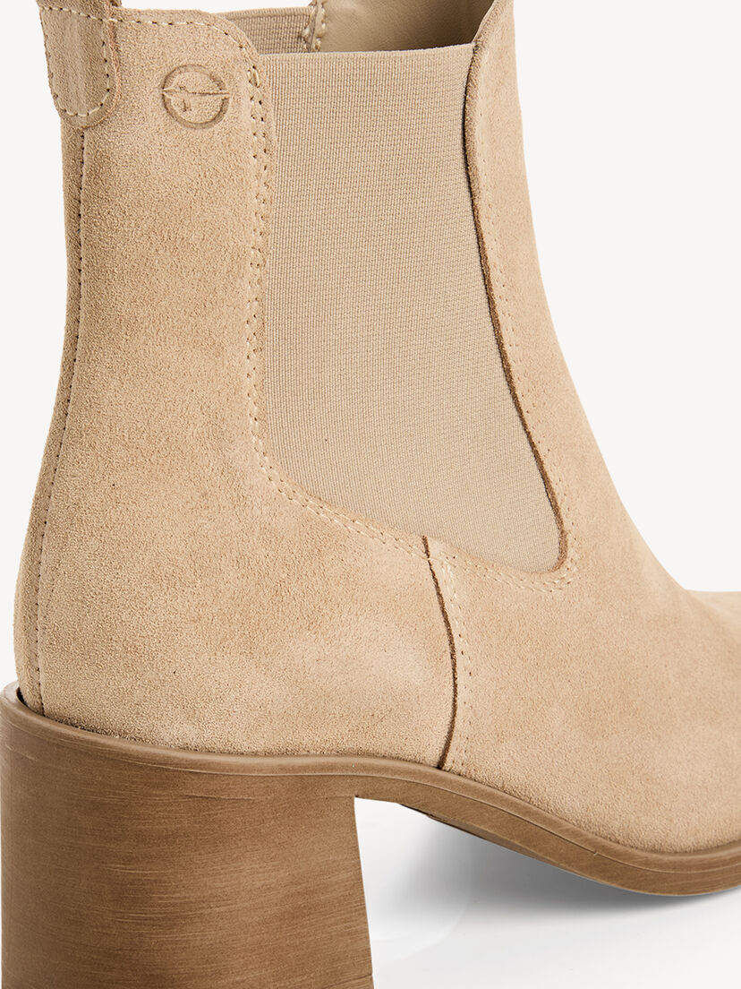 Leren Chelseaboot - beige, beige, hi-res