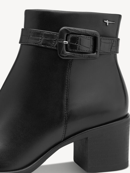 Enkellaarsje, BLACK LEATHER, hi-res