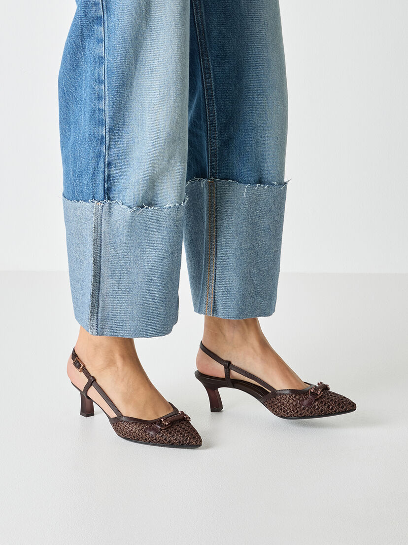 Slingpumps - bruin, 304, hi-res