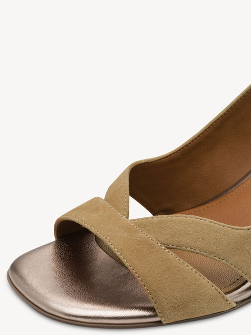 Heeled sandal, TAN COMB, hi-res