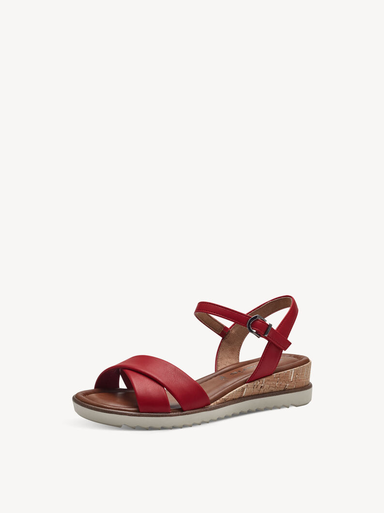 Heeled sandal - red, CHILI, hi-res