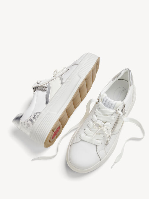 Sneaker, WHITE/SILVER, hi-res