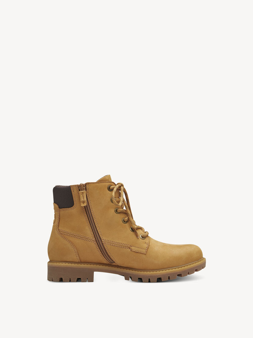 Leren Enkellaarsje - geel, CORN, hi-res