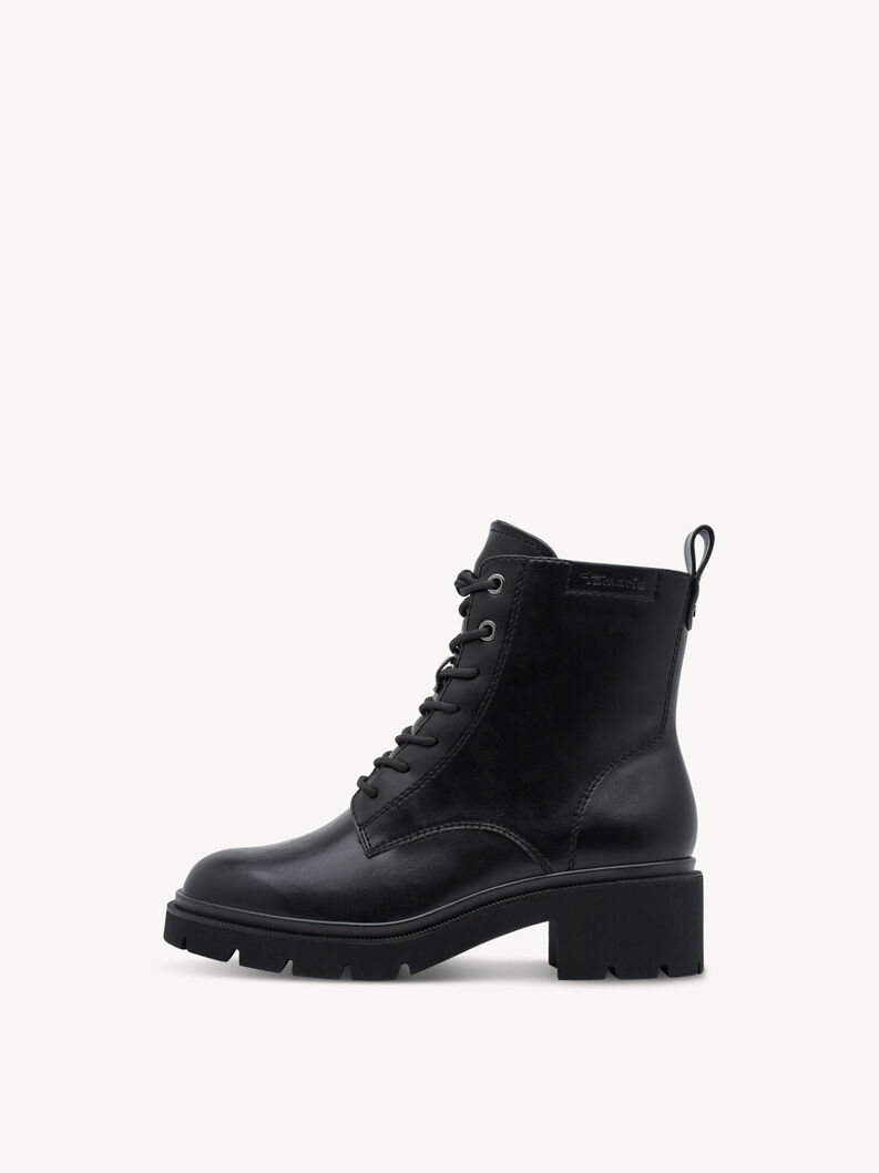 Enkellaarsje - zwart, BLACK, hi-res