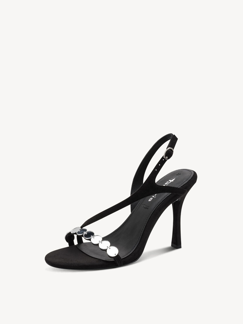 Sandaaltje - zwart, BLACK, hi-res