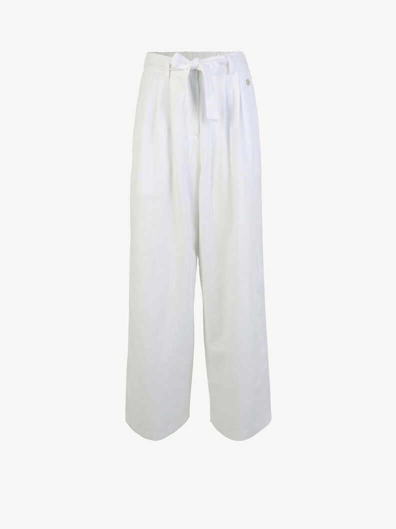 Trousers - white, Bright White, hi-res