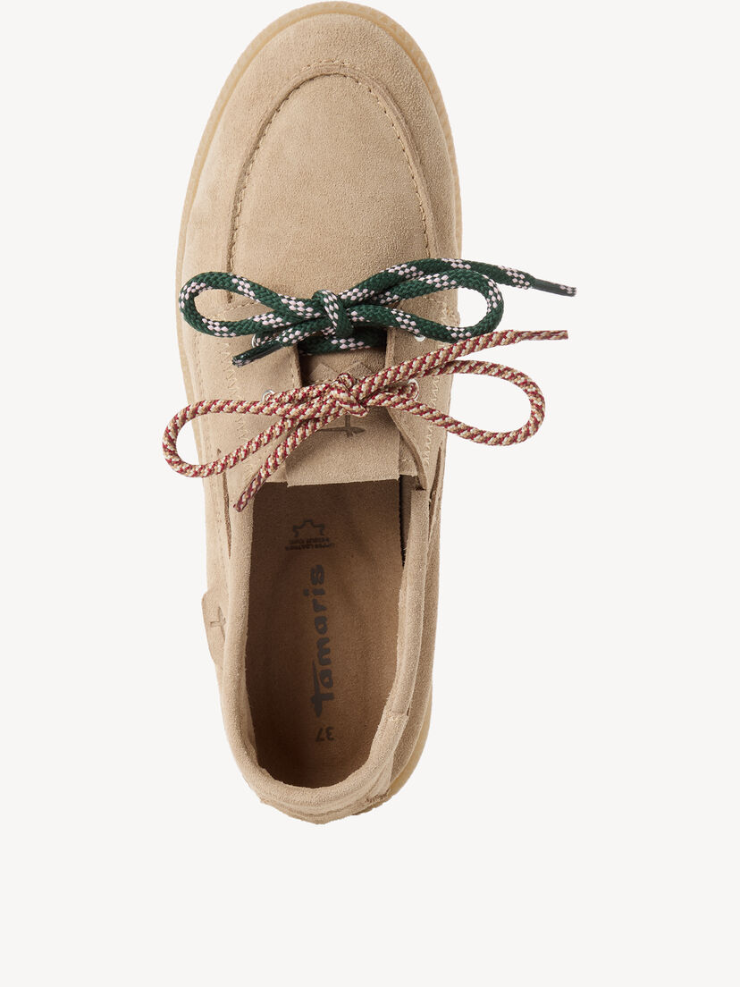 Leren Mocassin - beige, beige, hi-res