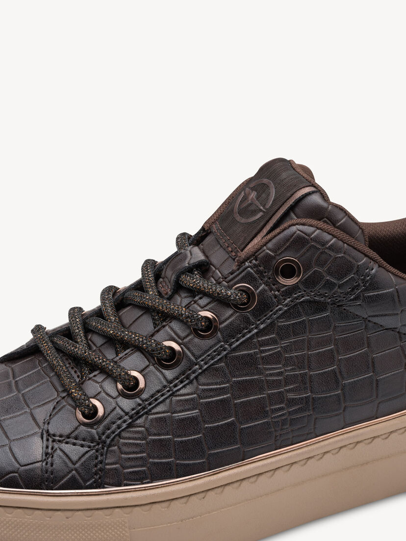 Sneaker - bruin, MOCCA CROCO, hi-res