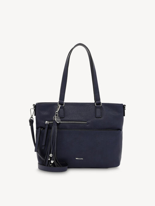 Shopping bag, blue, hi-res