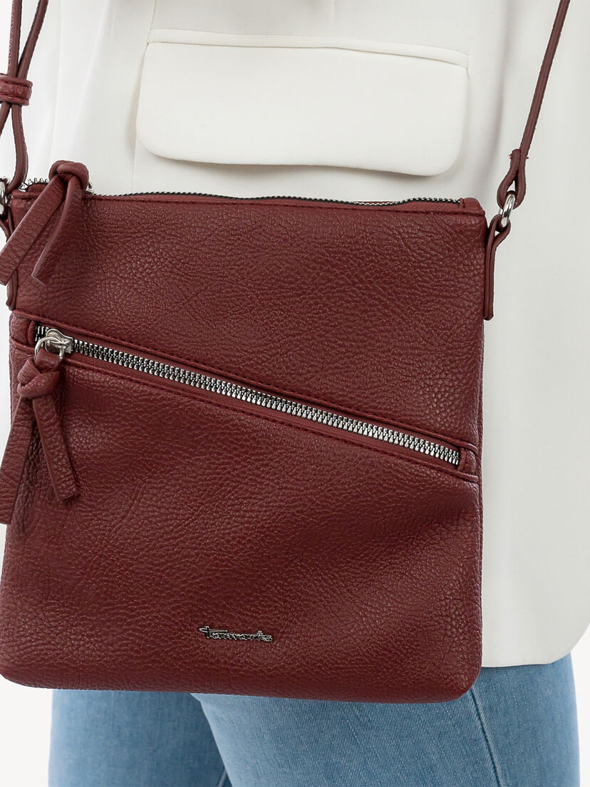 Schoudertas - rood, darkwine, hi-res