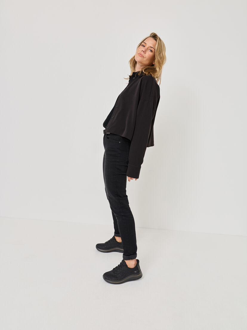 Sneaker - zwart, BLACK, hi-res