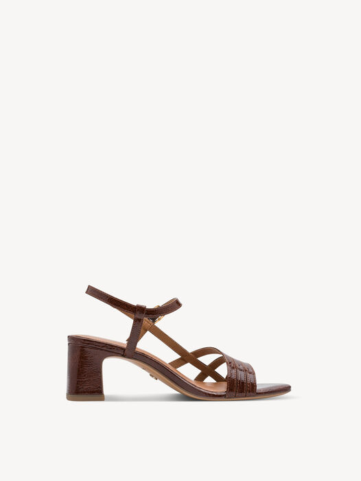 Sandaaltje, BROWN PATENT, hi-res