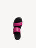 Lederpantolette - pink, FUXIA/BLACK, hi-res