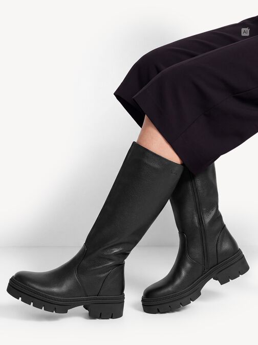 Stiefel, BLACK LEATHER, hi-res