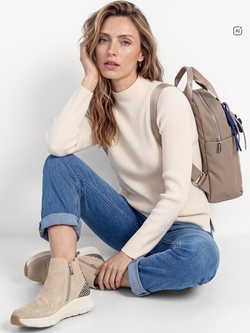 Chelseaboot - beige, IVORY, hi-res