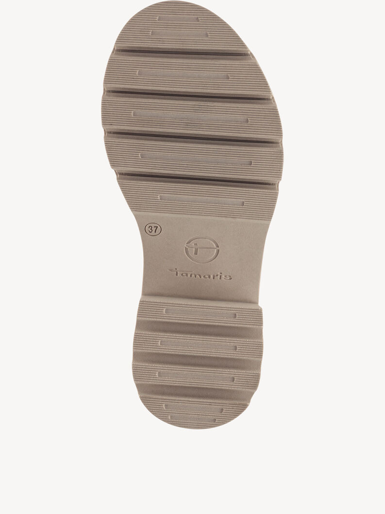 Ledersandalette - beige, TAUPE, hi-res