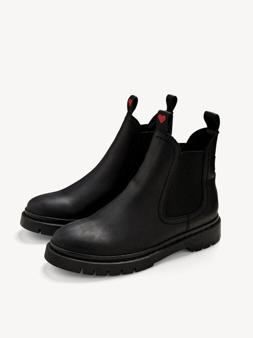 Chelsea Boot, BLACK/RED, hi-res