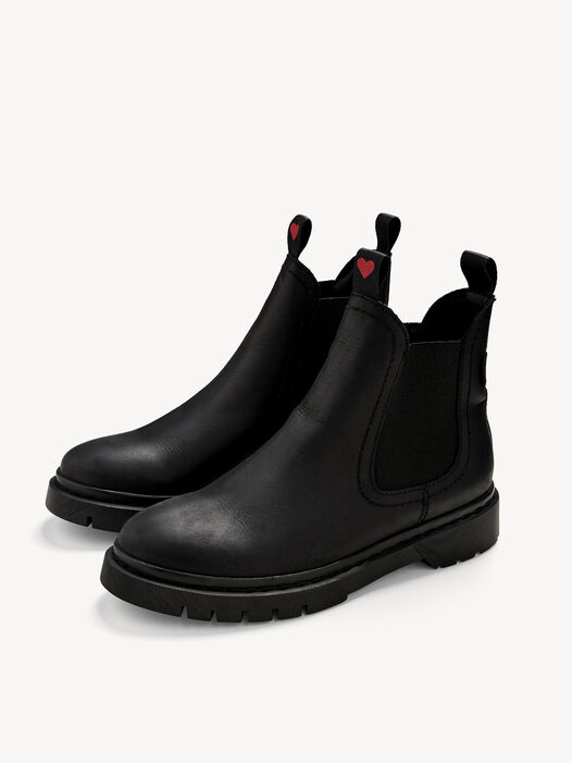 Chelseaboot, BLACK/RED, hi-res