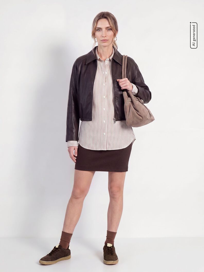 Ledersneaker - braun, MOCCA COMB, hi-res