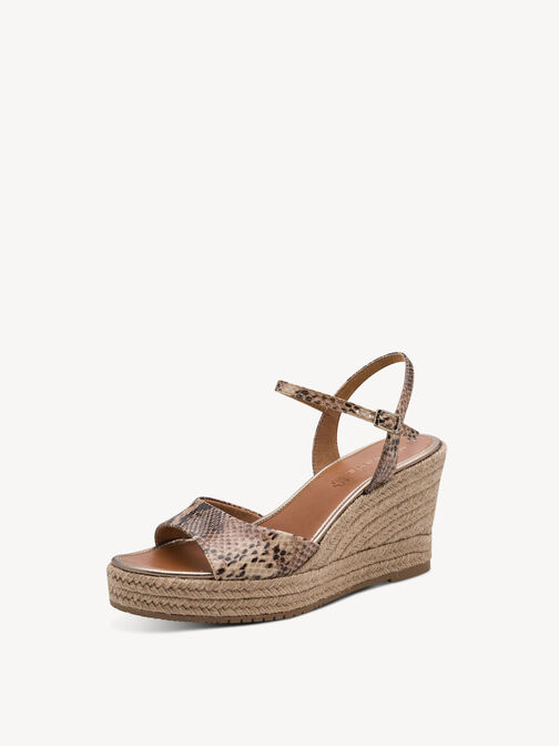 Sandale &agrave; talon, BROWN SNAKE, hi-res