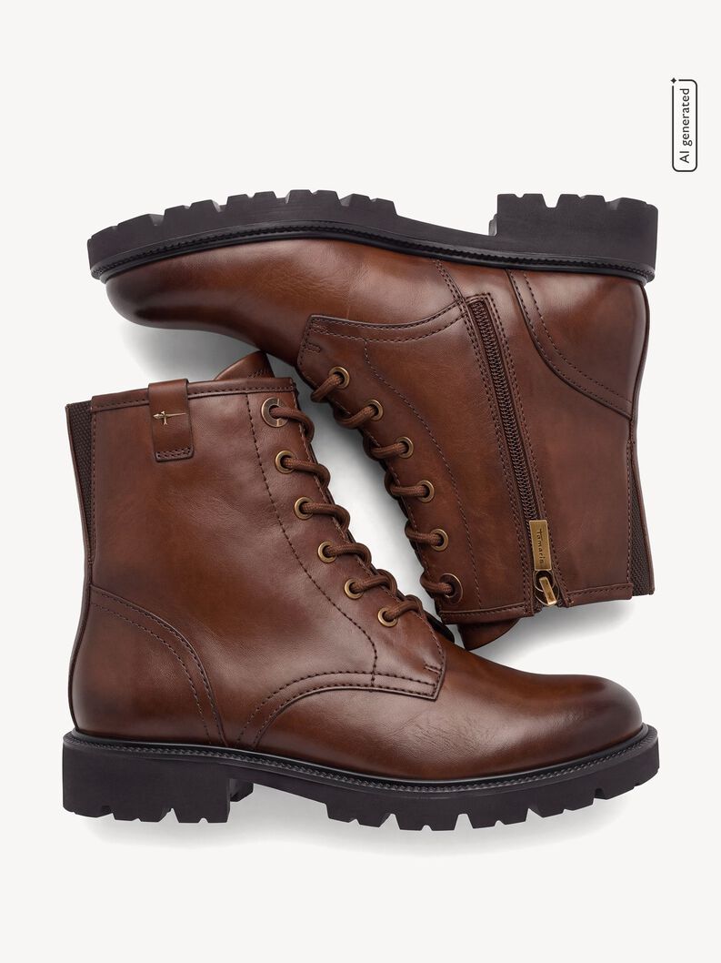Bootie - brown, COGNAC NAPPA, hi-res