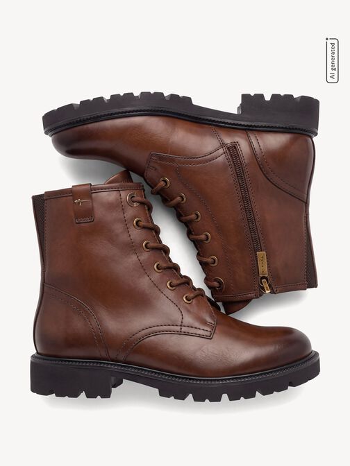Bootie, COGNAC NAPPA, hi-res