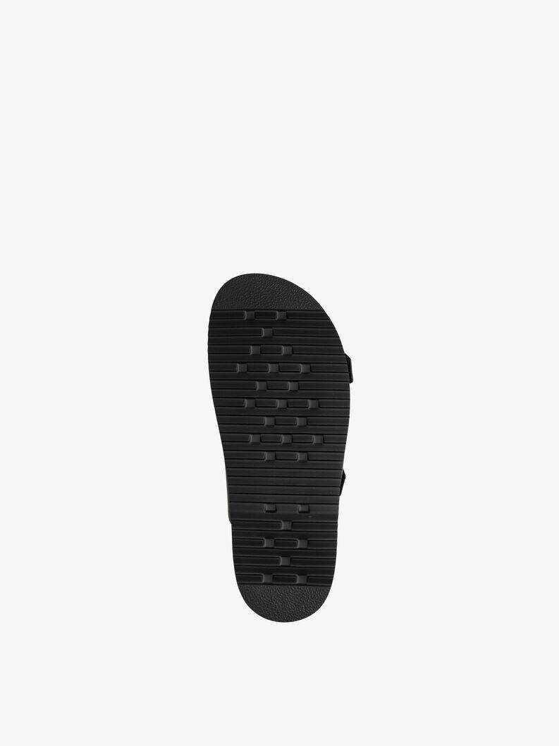 Lederpantolette - schwarz, BLACK, hi-res