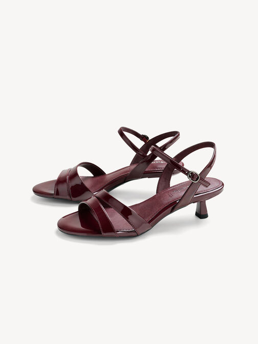 Sandały na obcasie, MERLOT, hi-res